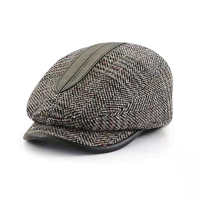 Colorblock Newsboy Cap