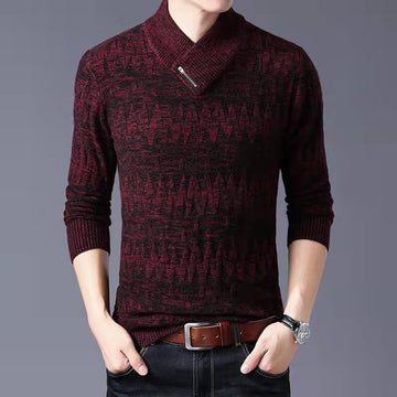 Solid color V-neck sweater