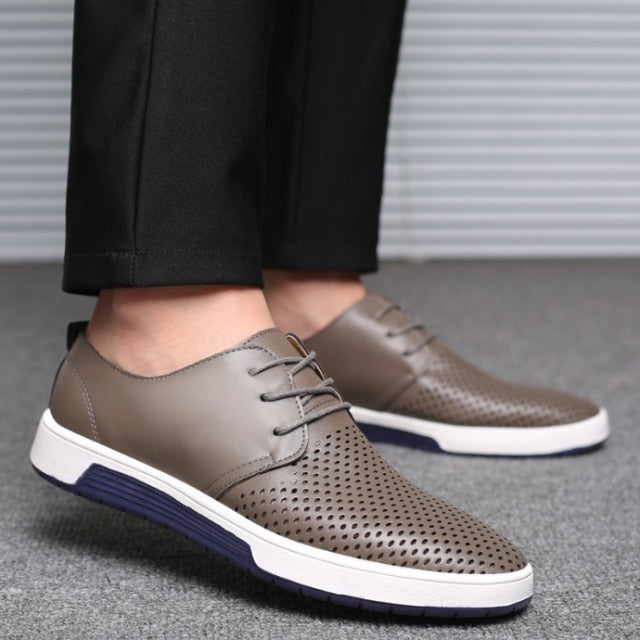 Luxury Breathable Leather Sneaker