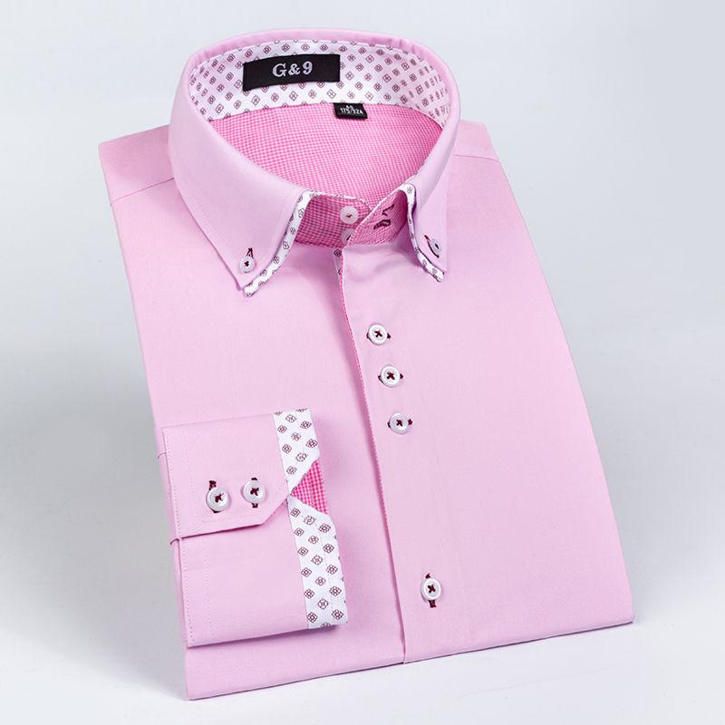 Cotton Double Collar Men's Shirt