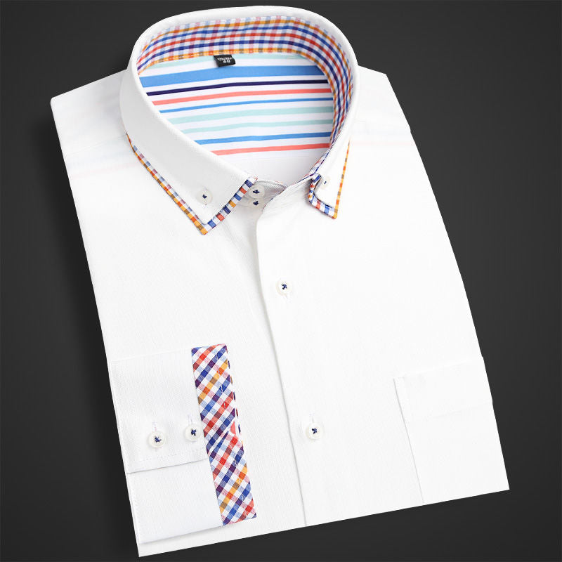 spring cotton slim fit shirt