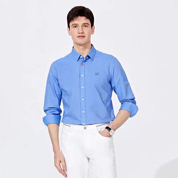 Italian high-end 100% cotton business casual shirt