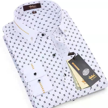 business casual printed shirt