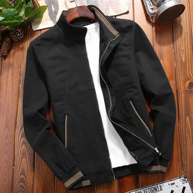 Men's Stand Collar Casual Jacket