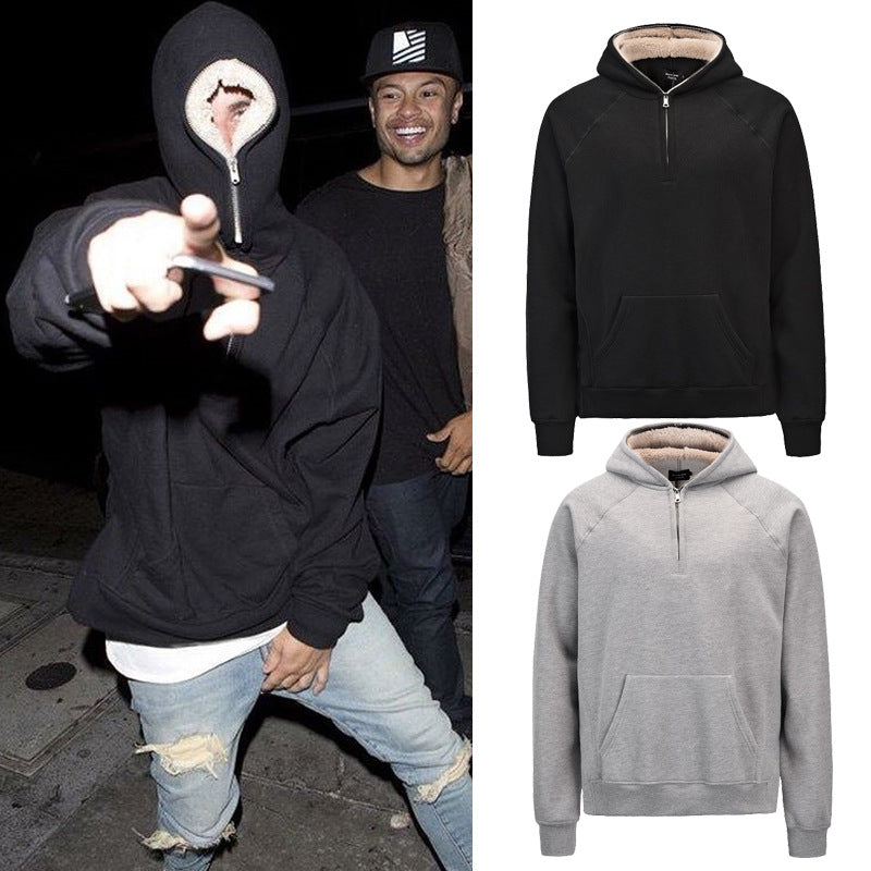 Men's Half Zip Fleece Hoodie