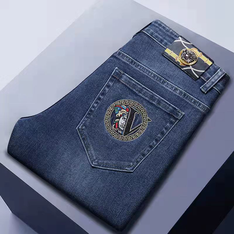 Embroidered Casual Jeans