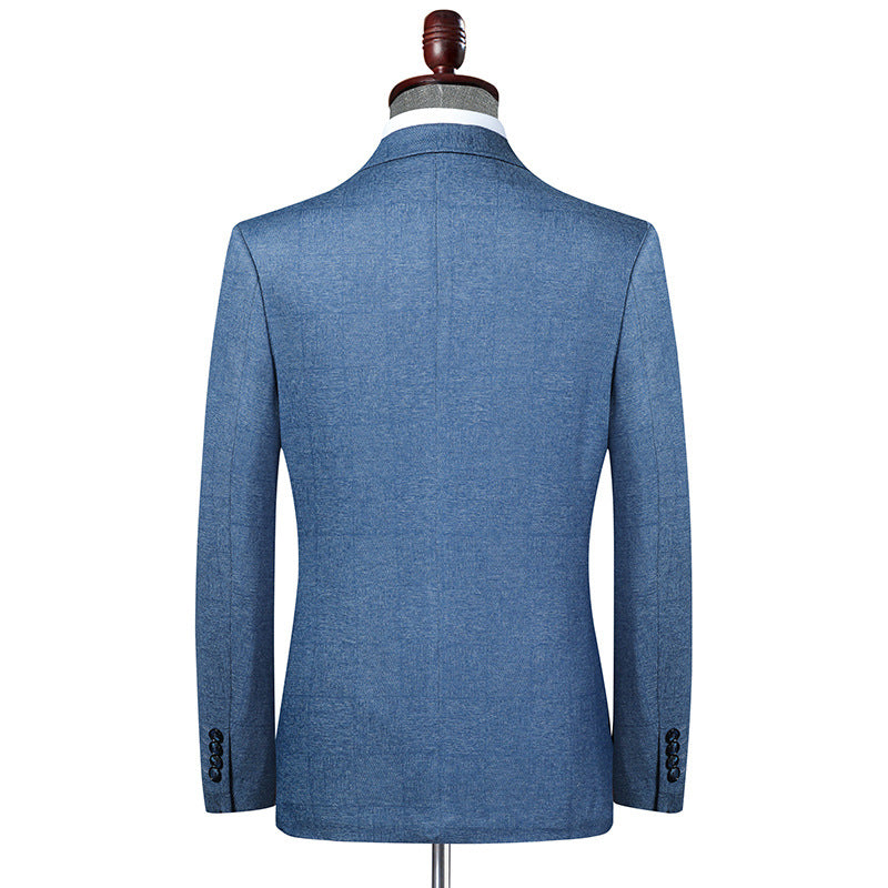 Men's Knitted Stretch Slim Fit Casual Blazer