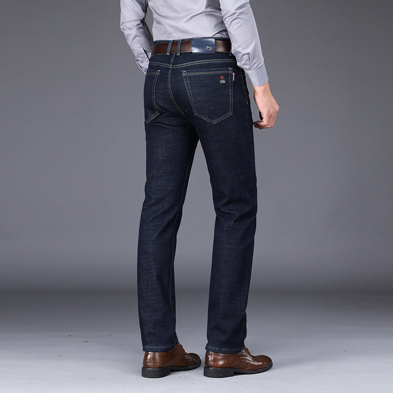 Business straight fit stretch jeans