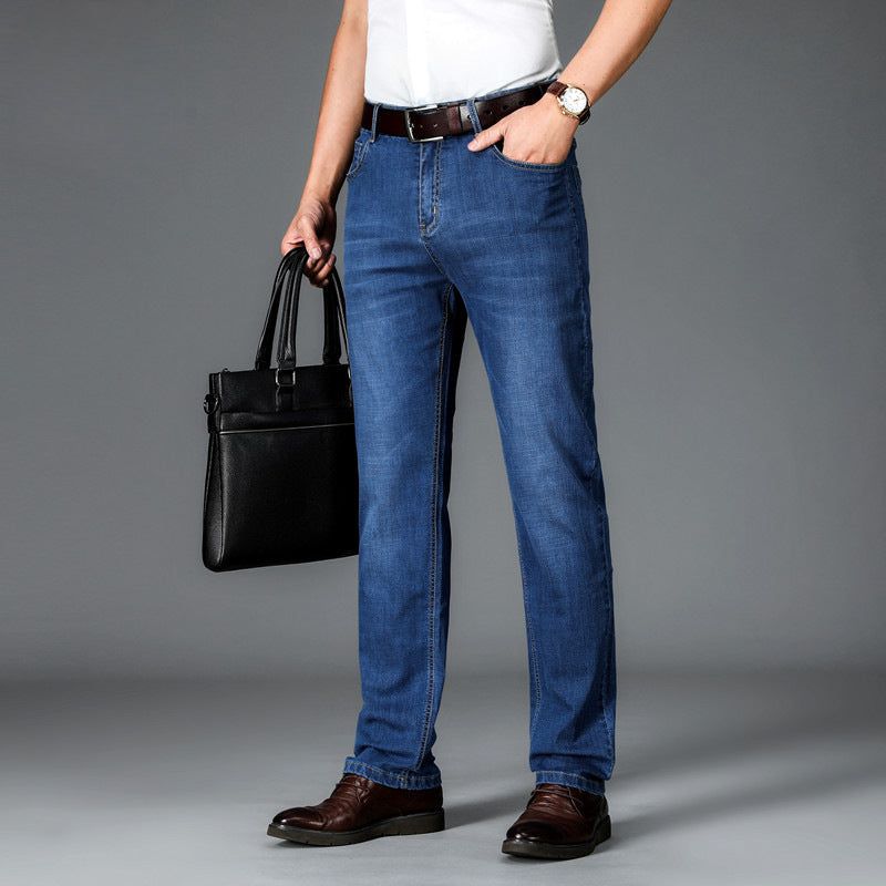 Men's Straight Stretch Business Casual Jeans