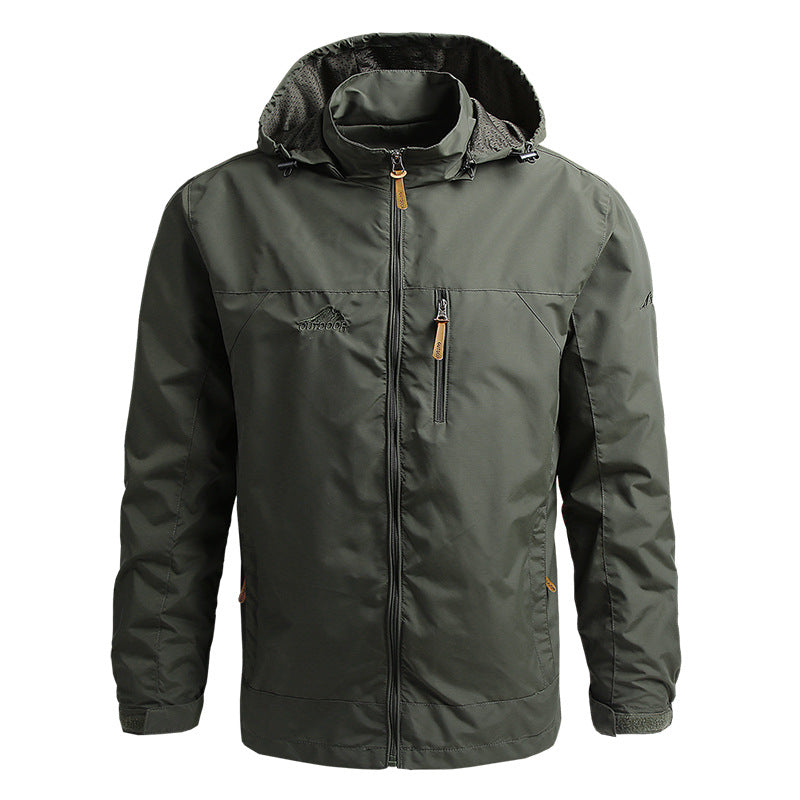 Men's Plus Size Outdoor Windproof Sports Jacket