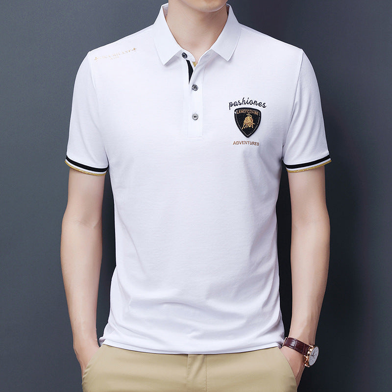 Men's Casual Print Polo Shirt