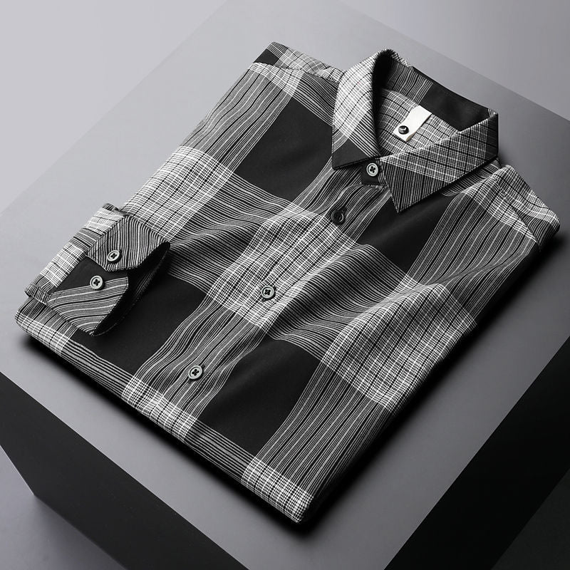 Men's luxury casual non-iron shirt