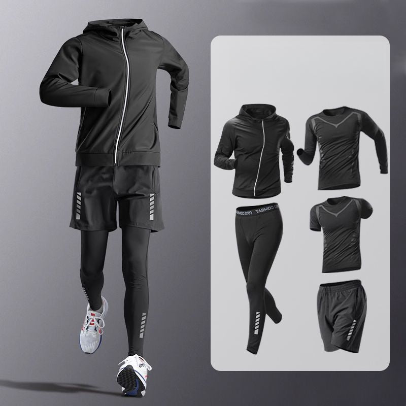 Men's Quick-drying High-elastic Running Training Sports Suit