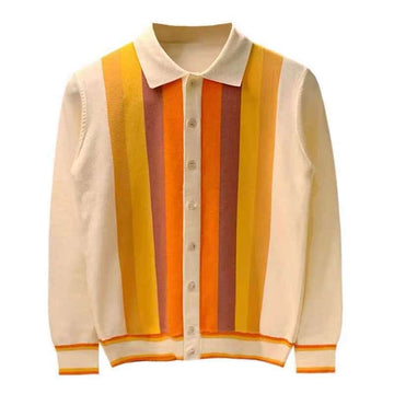 Fashion Retro Knitted Lapel Cardigan