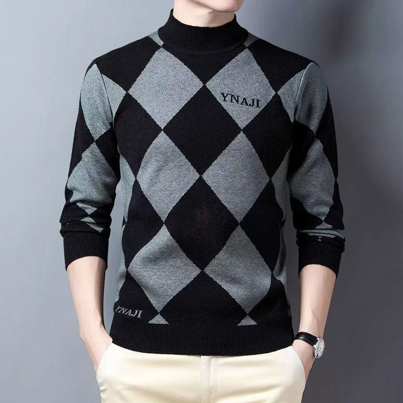 Men's Fashion Check Sweater