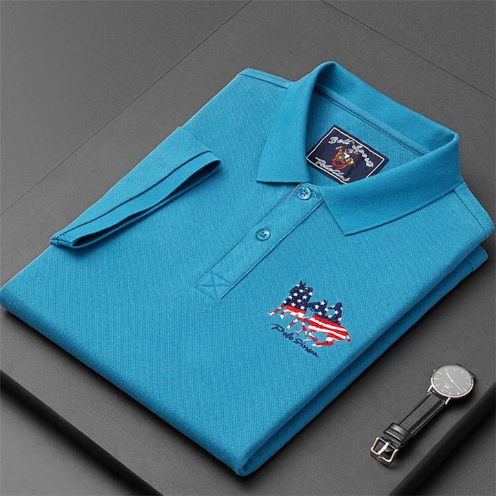 100% Cotton Men's Short Sleeve Polo Shirt