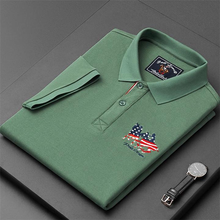 100% Cotton Men's Short Sleeve Polo Shirt