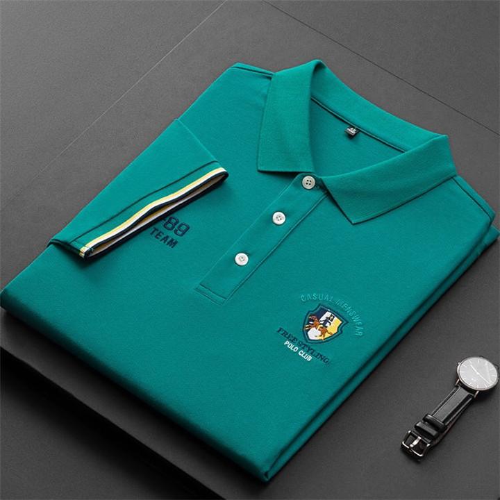 Embroidered Short Sleeve Polo Shirt [5 Colors]