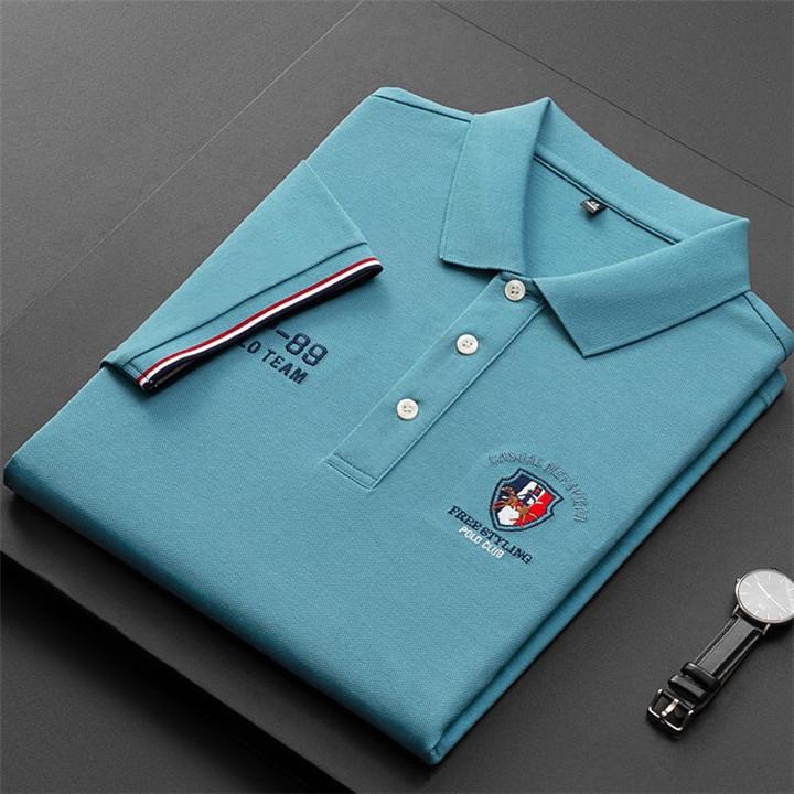 Embroidered Short Sleeve Polo Shirt [5 Colors]