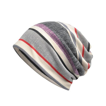 Striped Knitted Beanie