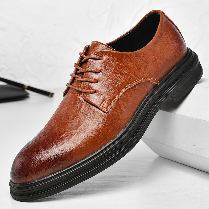 New Men's Leather Casual Business Leather Shoes