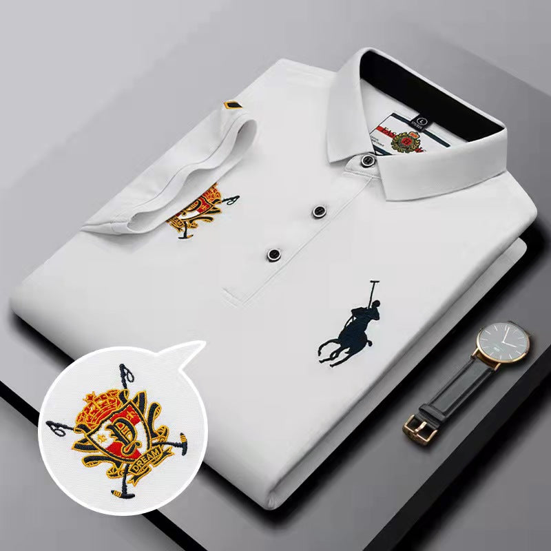 Cotton embroidered polo shirt