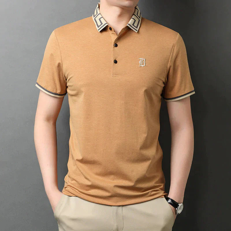 T-Shirt With Pattern On Neckline