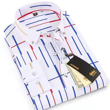 Men's printed business shirt