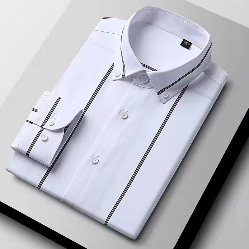 Business casual pinstripe shirt