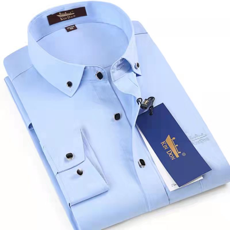 Business casual solid color shirt