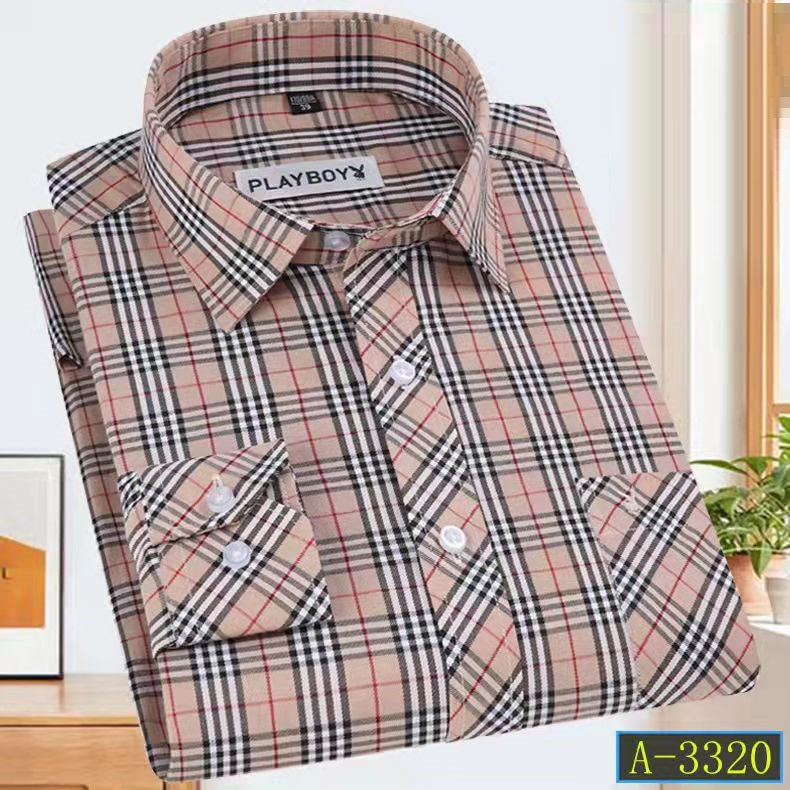 New plaid striped casual  shirt (10 colors)