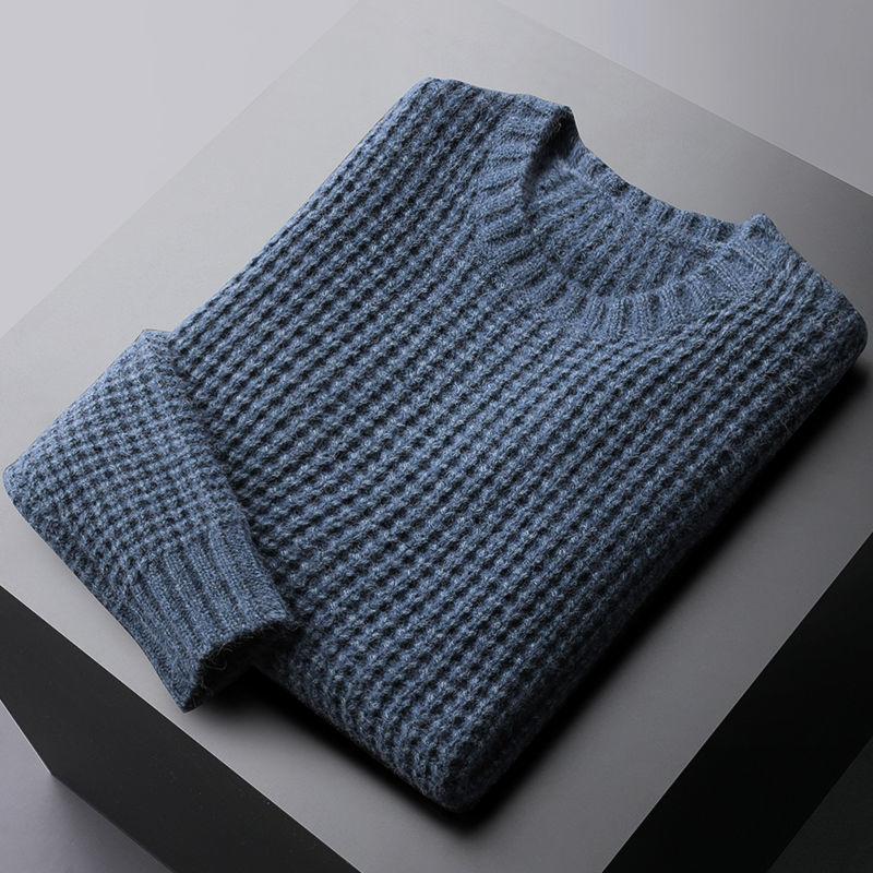 Winter Faux Wool Round Neck Sweater