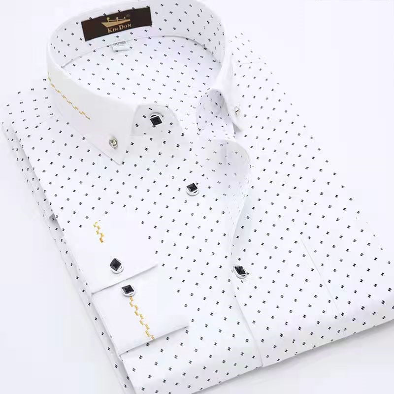 business casual printed shirt