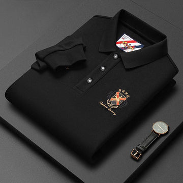 Men's Lapel Cotton High Quality Casual Embroidered Polo Shirt