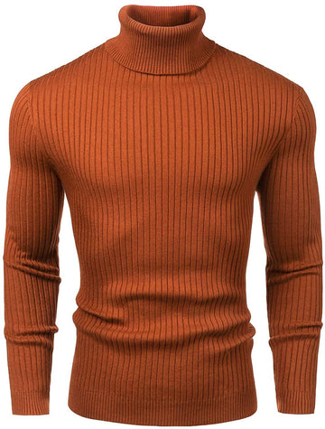 Men's Turtleneck Sweater Slim Sweater