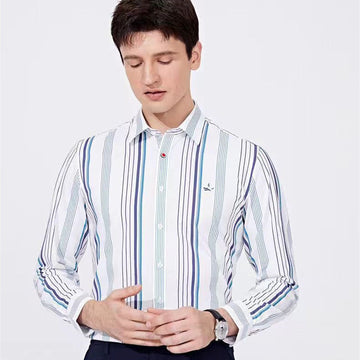 Italian Business Stripe Premium Casual Long Sleeve Shirt