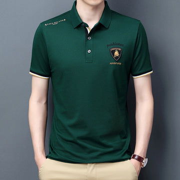 Men's Casual Print Polo Shirt