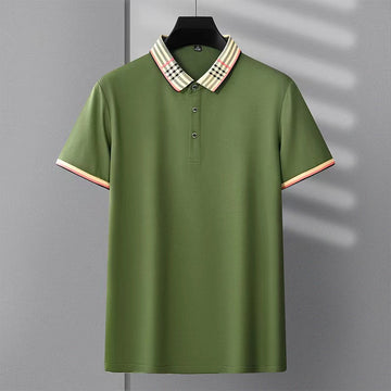 Pure cotton breathable casual polo shirt