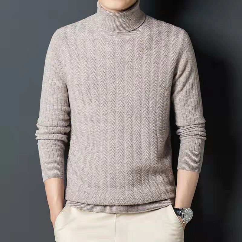 Cotton wool turtleneck sweater