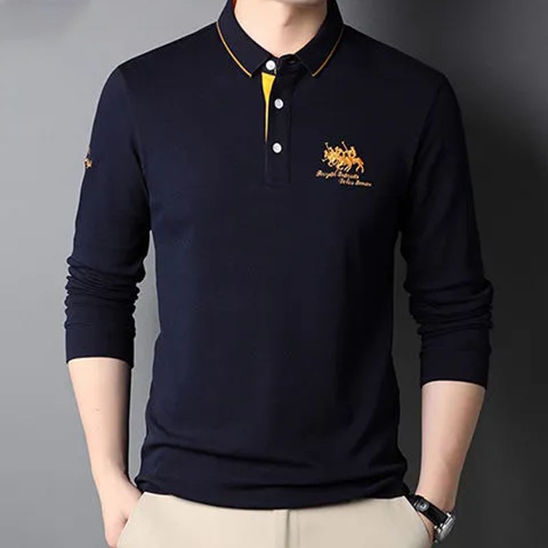 Cotton embroidered polo shirt