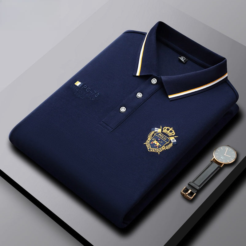 Men's Embroidered Casual Business Fashion Polo Shirt