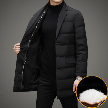 2024 Men's Long Business Warm Down Jacket