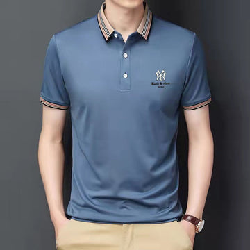 Fashion casual business lapel polo shirt