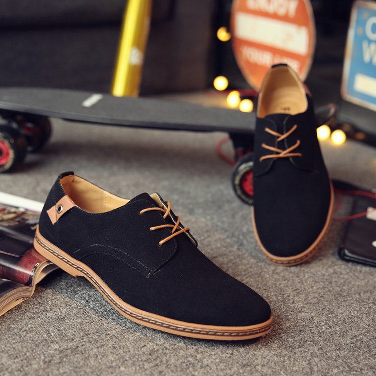 2022 Suede Men's Plus Size Casual Shoes