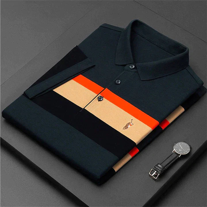 Simple Embroidered Short Sleeve Polo Shirt [9 Colors]