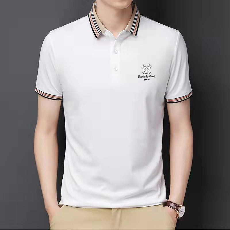 Fashion casual business lapel polo shirt