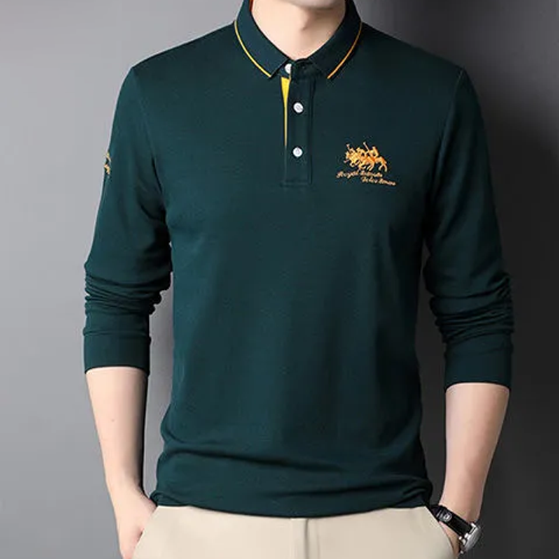 Cotton embroidered polo shirt