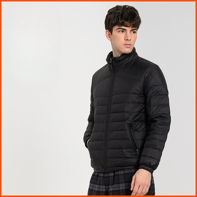 2024 New Men's Stand Collar Down Jacket