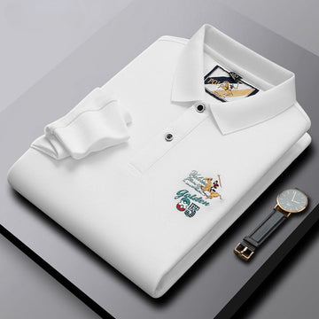 Men's Embroidered Fashion Business Polo Shirt