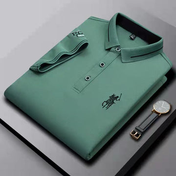 Cotton Lapel Business Casual POLO Shirt